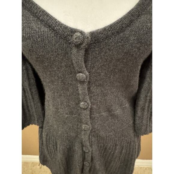 Juicy Couture Y2K Cashmere Blend Pullover Sweater Bell Sleeve Size S - Picture 4 of 6